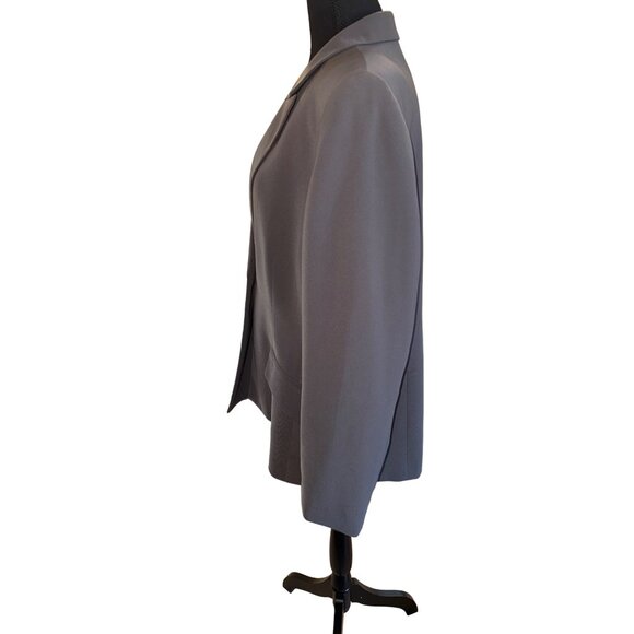 Kasper Oversized Structured Gray Blazer Jacket Plus Sz 16 Officewear Business - Picture 5 of 12